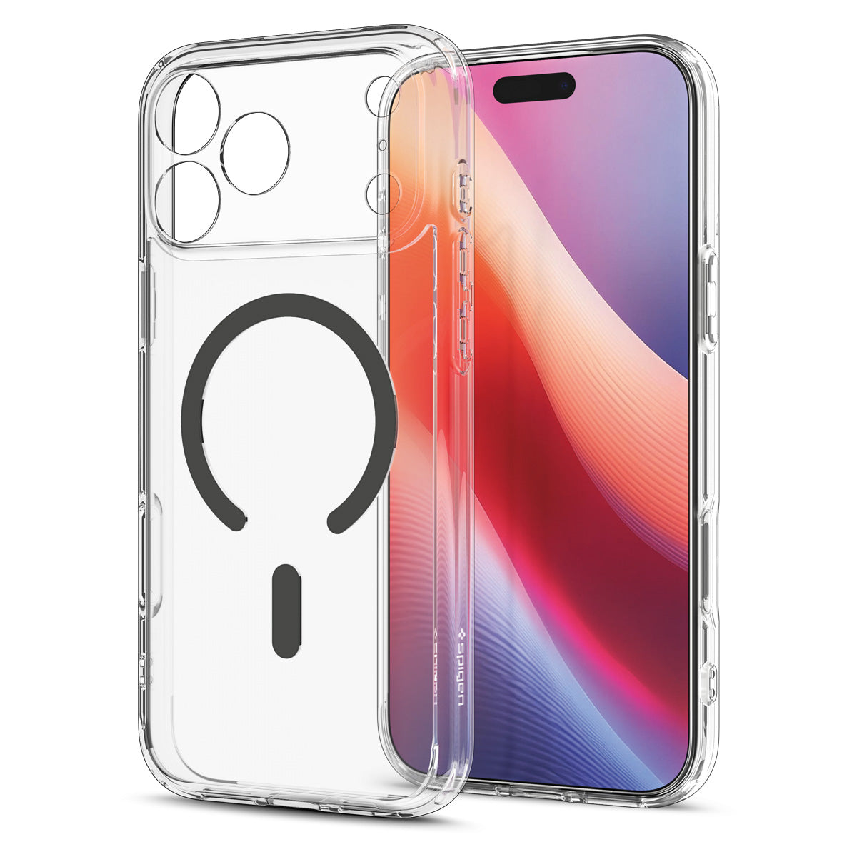 Spigen iPhone 18 Pro Ultra Hybrid (MagFit) - Clear Graphite - case detail 32