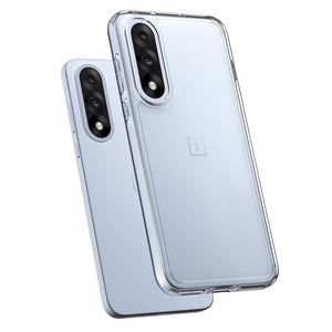 Angled rear views of the Crystal Clear Ultra Hybrid case for OnePlus Nord 5 5G