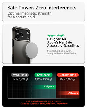 Spigen iPhone 18 Pro Tough Armor T (MagFit) - Gunmetal - feature illustration 44