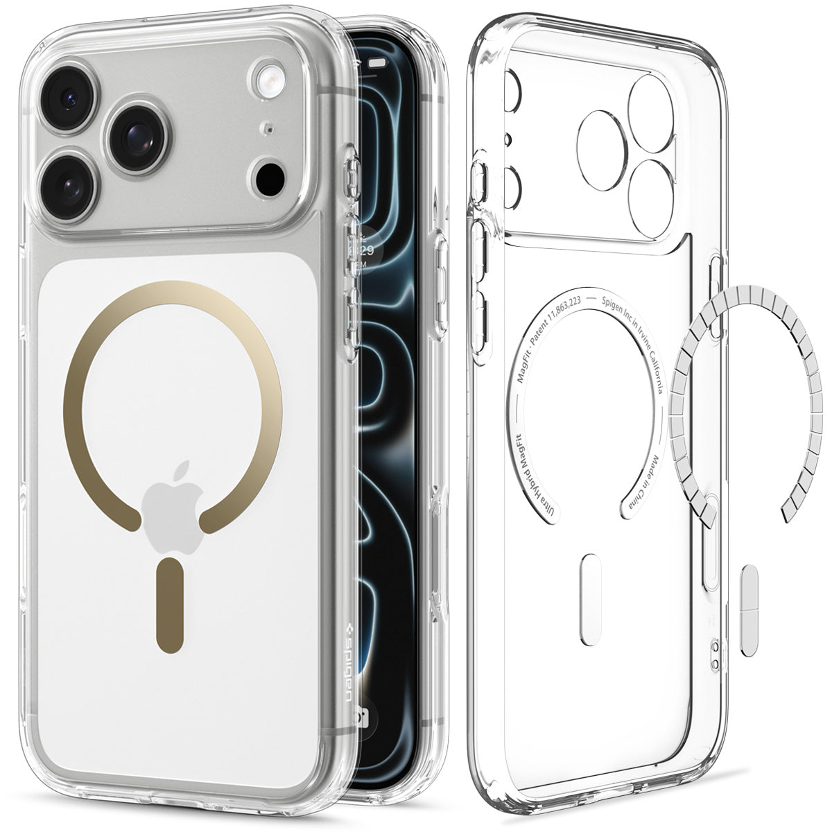 Spigen iPhone 18 Pro Max Ultra Hybrid (MagFit) - Clear Gold - product view 2