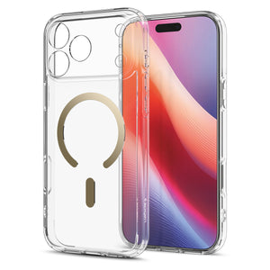 Spigen iPhone 18 Pro Max Ultra Hybrid (MagFit) - Clear Gold - case detail 27