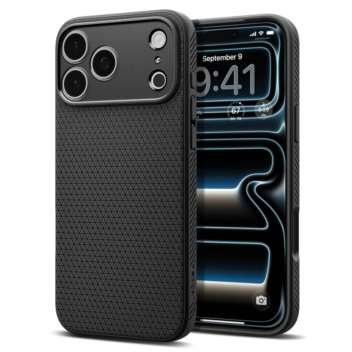 Spigen iPhone 18 Pro Max Liquid Air - Matte Black - product view 1