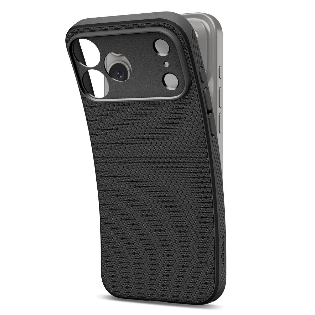 Spigen iPhone 18 Pro Liquid Air - Matte Black - case detail 9