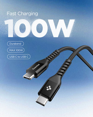 Black Spigen EB10010CCA 100W cable feature 2: 100W charging specification
