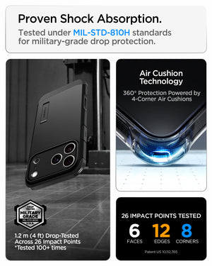 Spigen iPhone 18 Pro Max Tough Armor T (MagFit) - Black - feature illustration 38