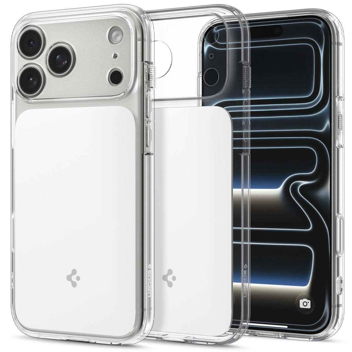 Spigen iPhone 18 Pro Ultra Hybrid T (MagFit) - Glossy White - product view 2