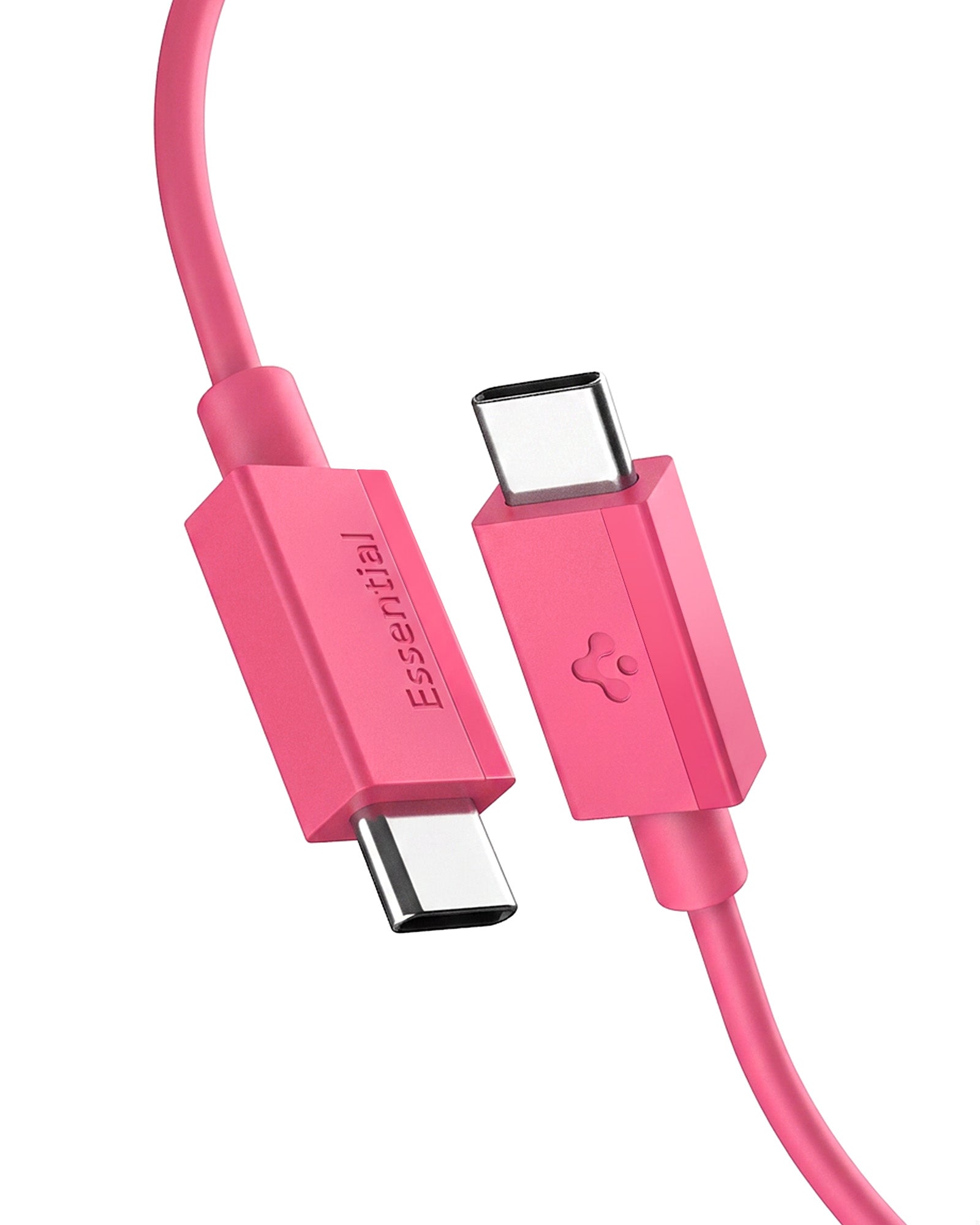 Spigen Essential EB6010CC 60W 480Mbps USB-C to USB-C cable in Pink