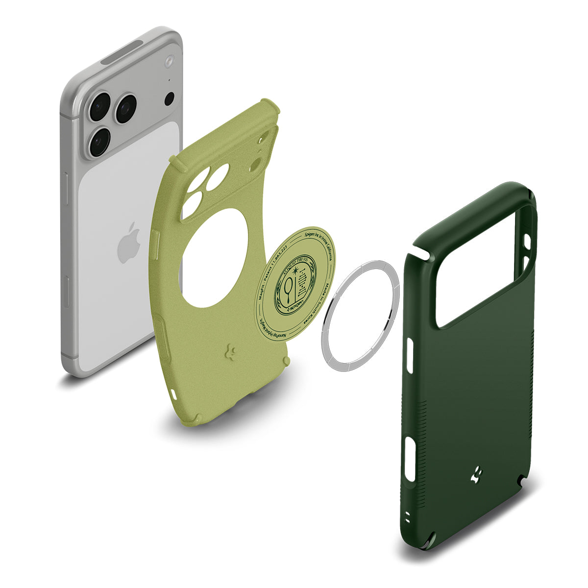 Spigen iPhone 18 Pro Nano Pop Hybrid (MagFit) - Avo Green - case detail 12
