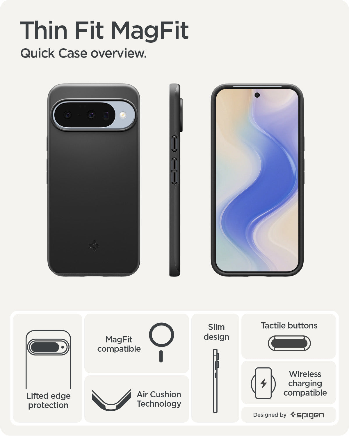 Spigen Pixel 10 Pro / Pixel 10 Case Thin Fit (MagFit) view 14