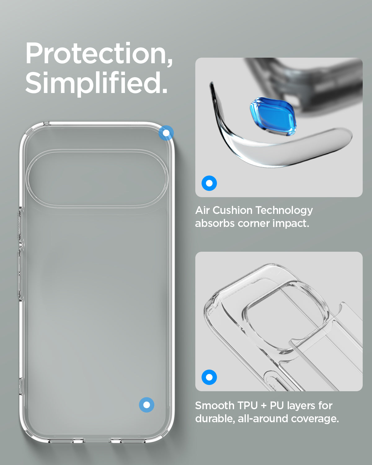 Spigen Ultra Hybrid Case for Pixel 11 Pro XL - Crystal Clear - image 7
