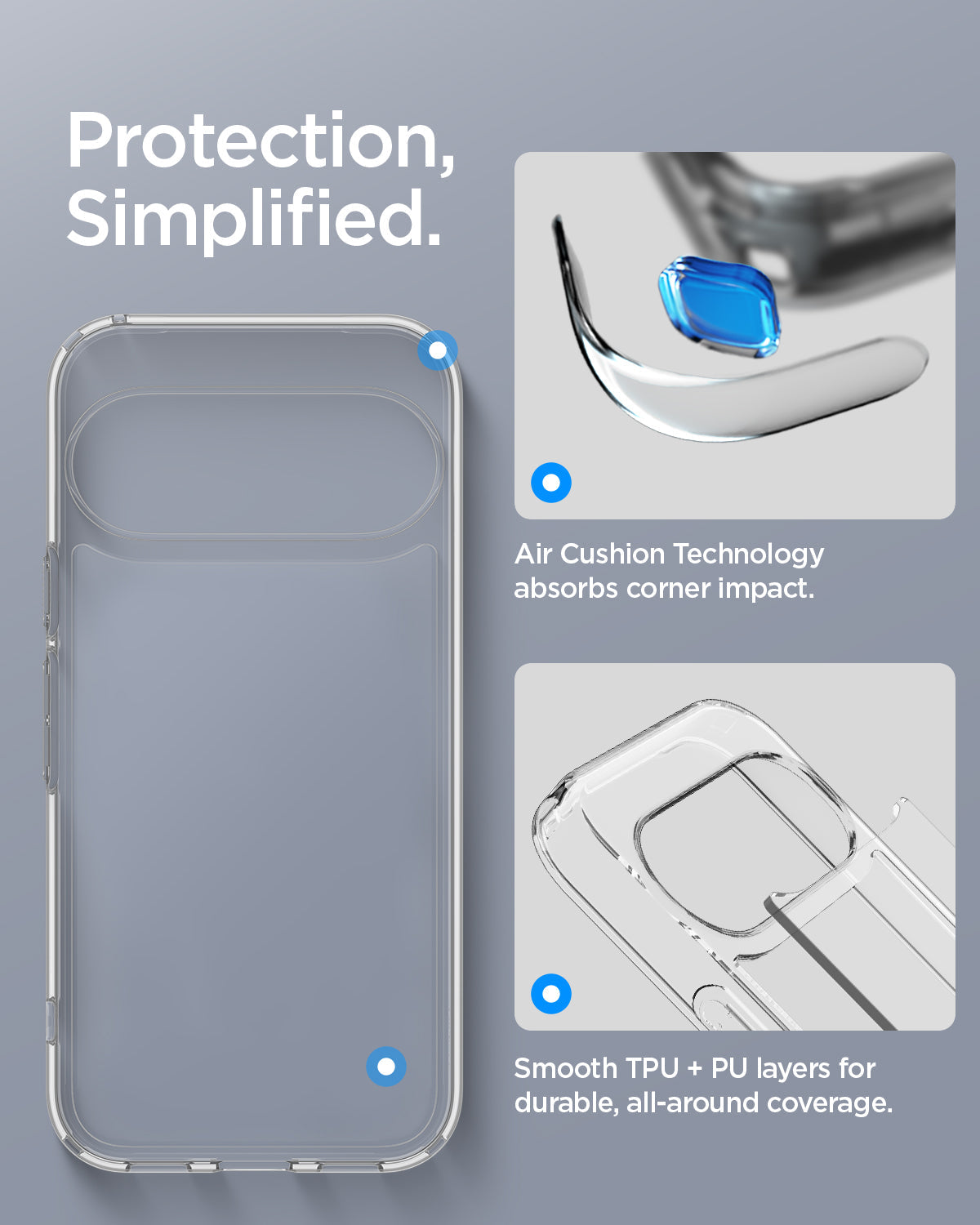 Spigen Ultra Hybrid Case for Pixel 11 - Crystal Clear - image 7
