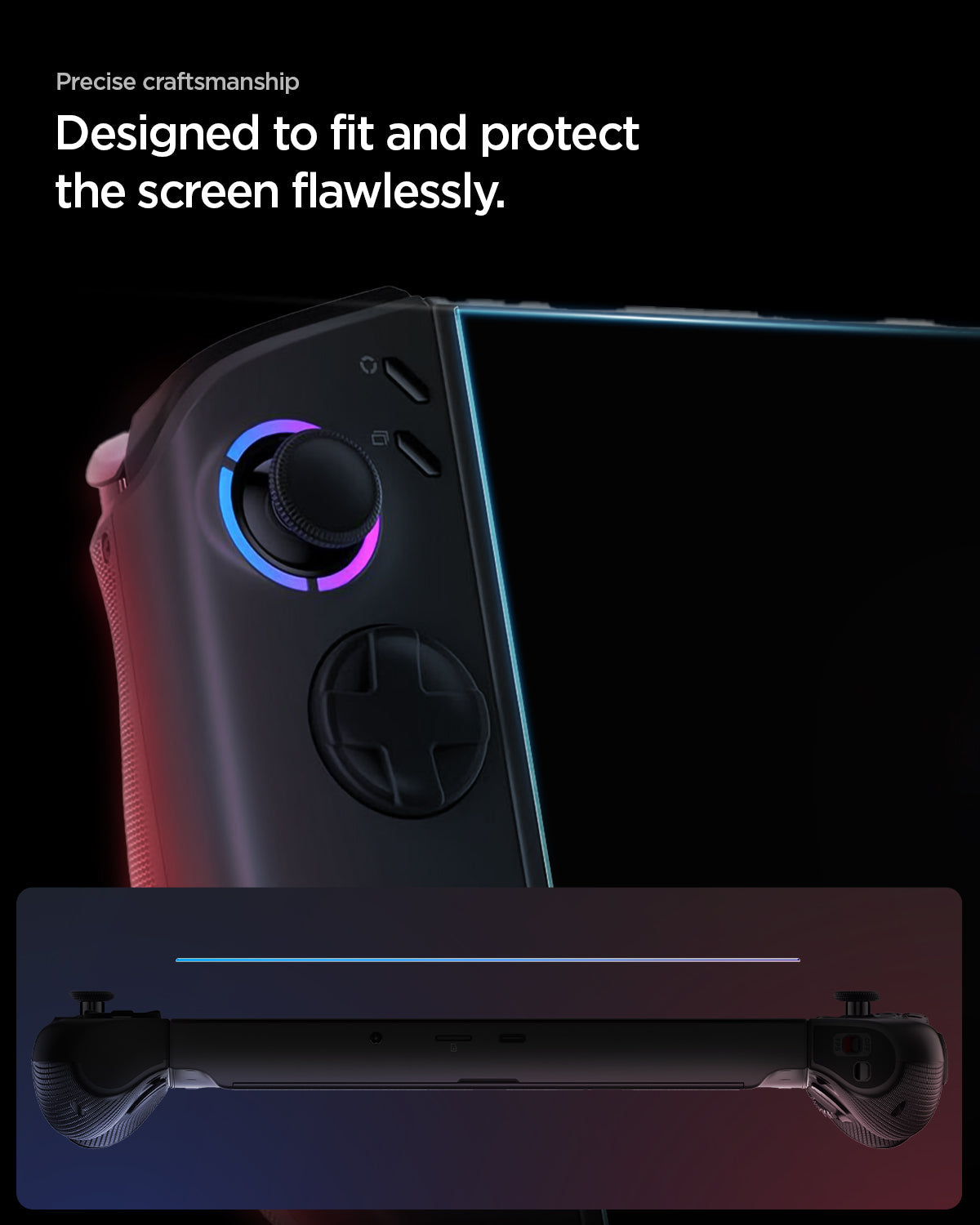 Spigen Lenovo Legion Go Gen 2 Screen Protector – Glas.tR Slim (2 Pack) — Clear, fit, construction or use view 26