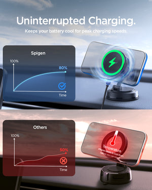 Spigen Universal Dashboard Wireless Charger – PLT100 (MagFit) — fit, construction or installation view 11