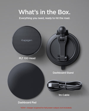 Spigen Universal Dashboard Wireless Charger – PLT100 (MagFit) — fit, construction or installation view 13
