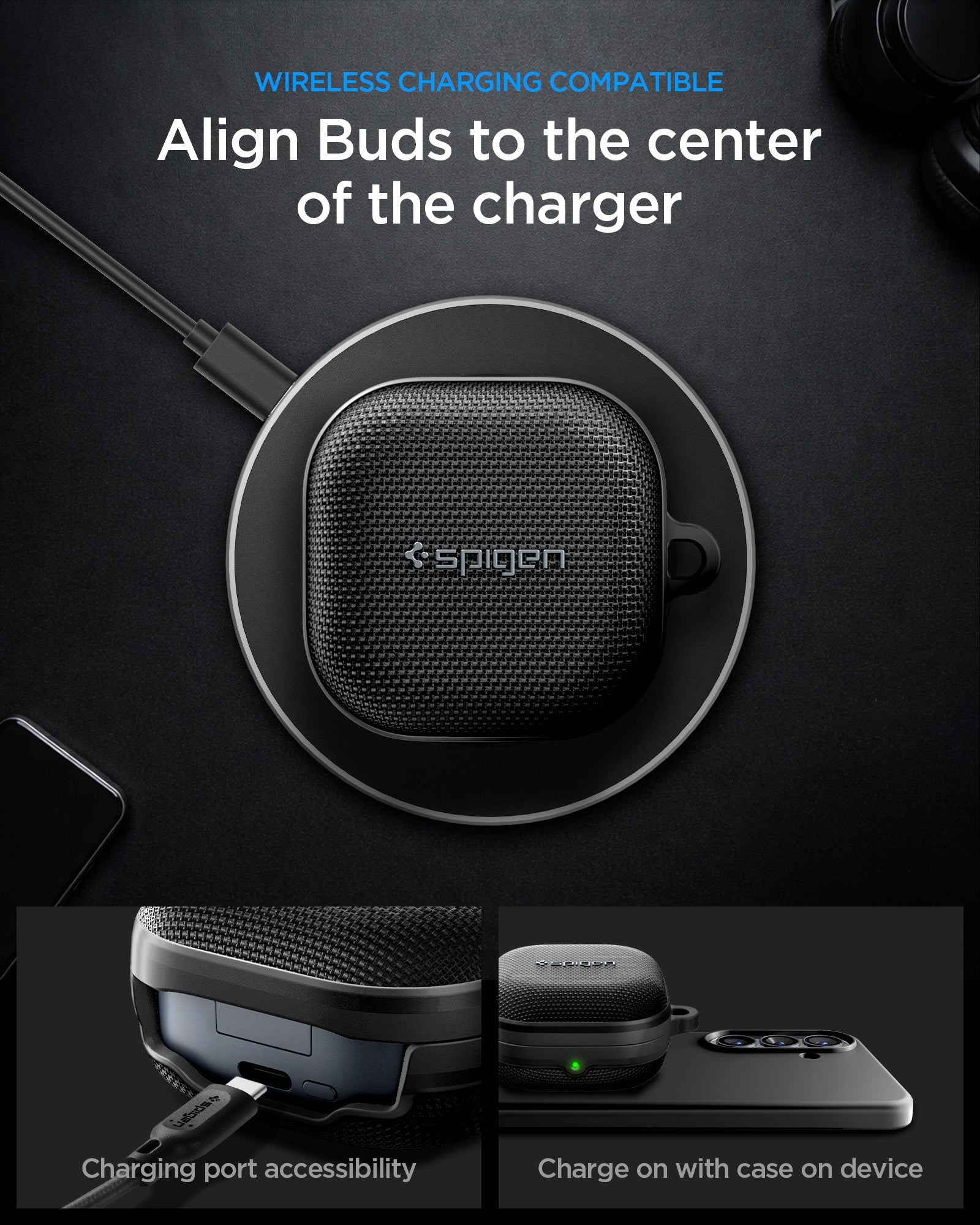 Spigen Galaxy Buds 4 Pro Case - Classic Fit - Black - image 13
