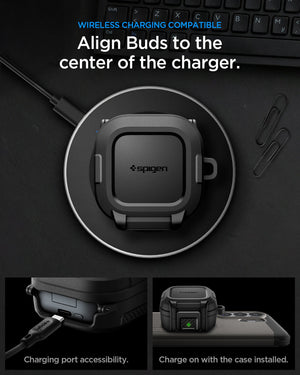 Spigen Galaxy Buds 4 Case - Lock Fit - Matte Black - image 19