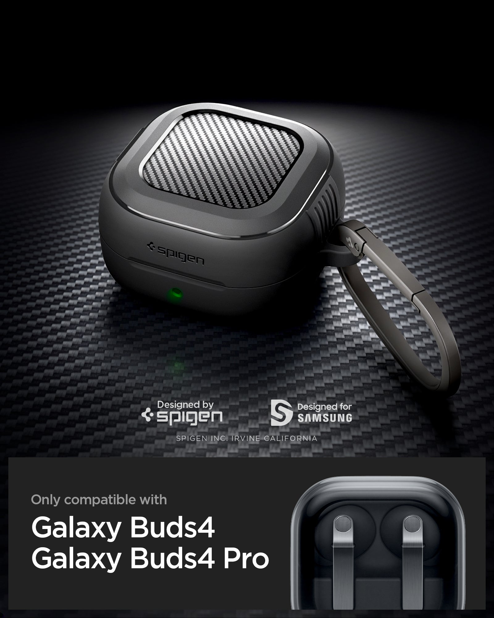 Spigen Galaxy Buds 4 Pro / Galaxy Buds 4 Case Rugged Armor view 9