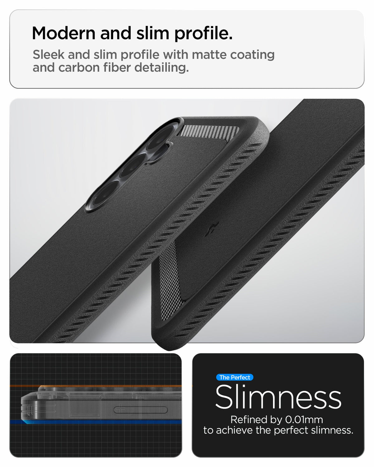 Spigen Galaxy S26 FE Case + Screen Protector – Rugged Armor installation or package detail 7
