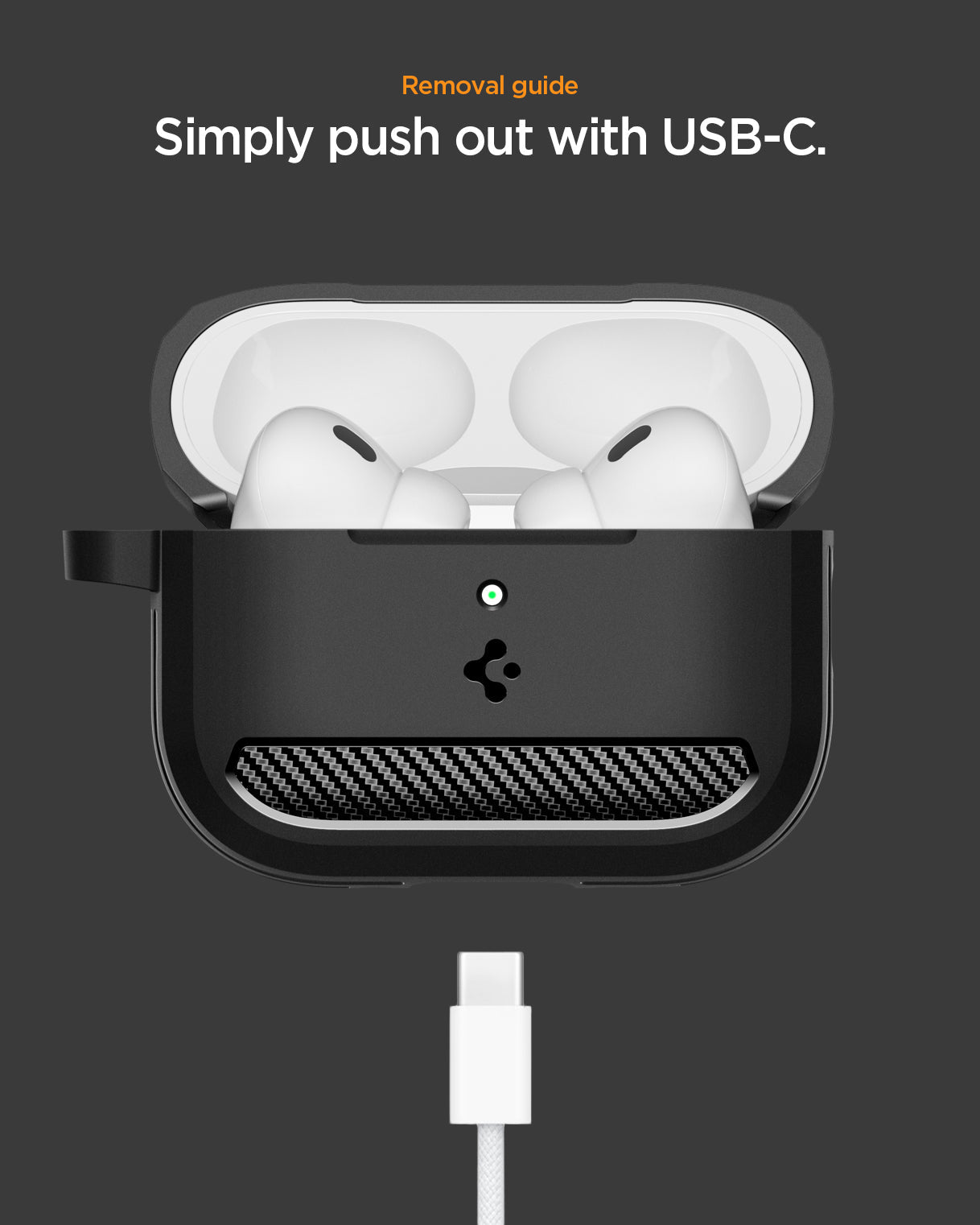Spigen AirPods Pro 3 Case Rugged Armor view 12