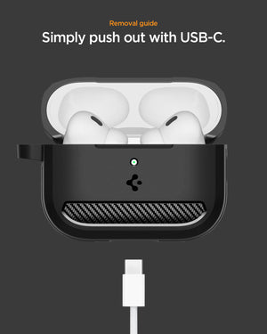 Spigen AirPods Pro 3 Case Rugged Armor view 12