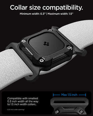 Spigen AirTag 2/1 Accessory Tough Armor IP Pet Collar Mount (Waterproof, 2026 / 2021 Compatible) view 3