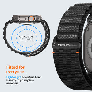 Spigen Apple Watch Band WBF1 Watch Band Compatible with Ultra 3/2/1 (49mm), Series 11/10 (46mm), 9/8/7 (45mm), 6/5/4