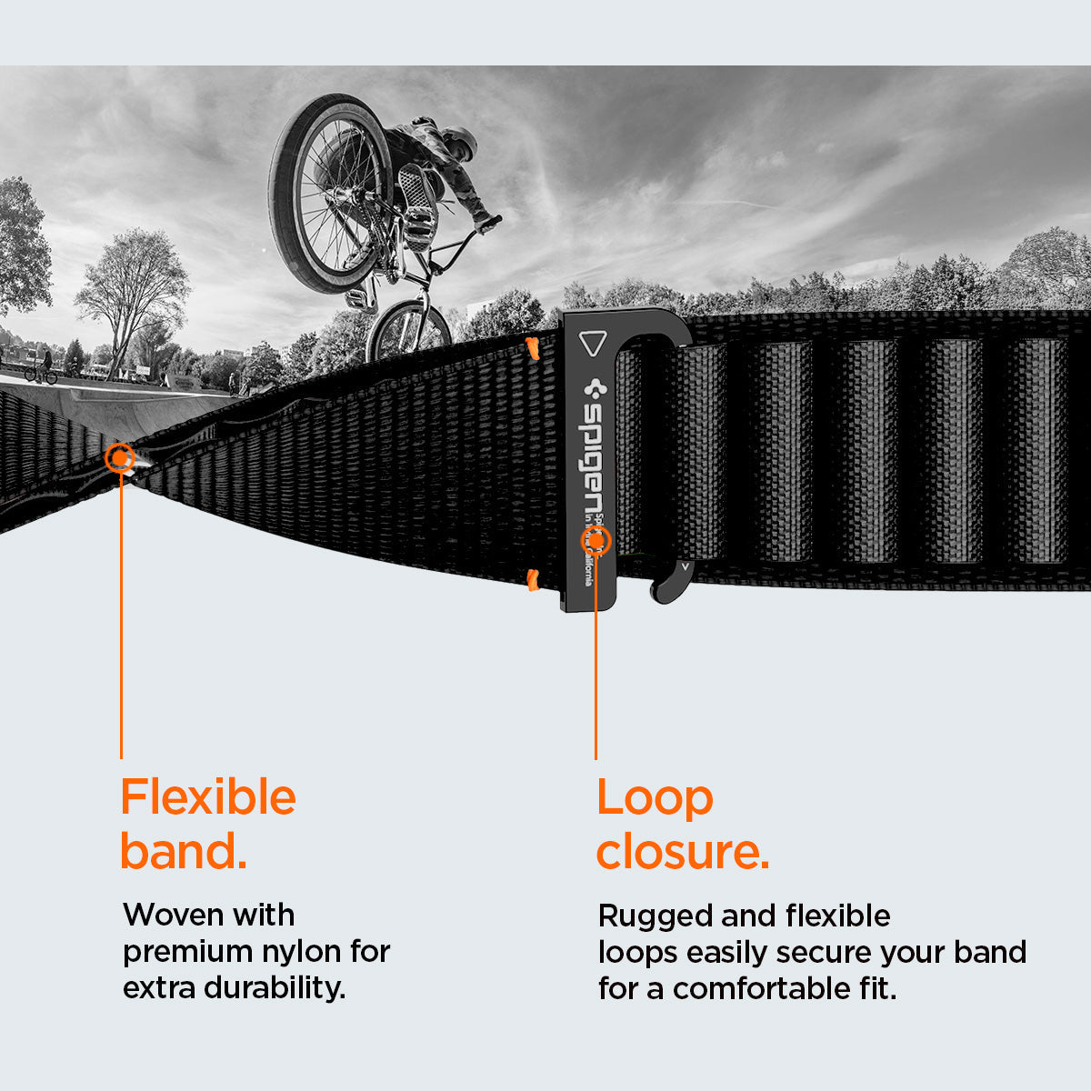 Spigen Apple Watch Band WBF1 Watch Band Compatible with Ultra 3/2/1 (49mm), Series 11/10 (46mm), 9/8/7 (45mm), 6/5/4