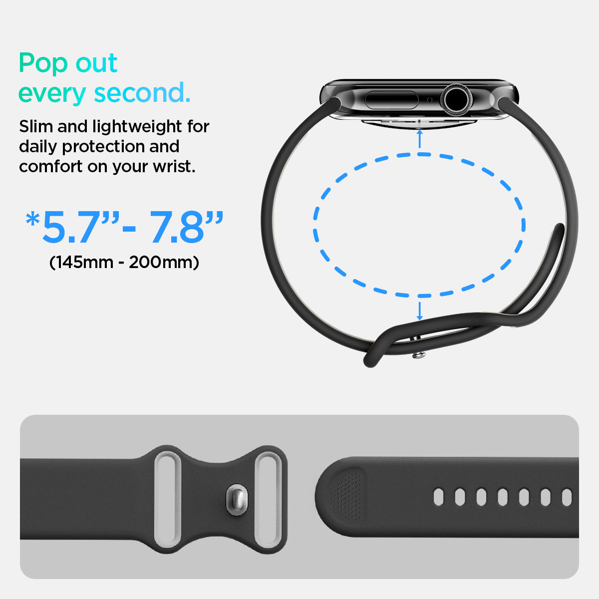 Spigen Apple Watch 9/8/7/SE 3 (45mm) Watch Band Nano Pop view 3