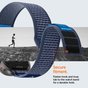Active Navy Blue Spigen Athlex Air 2 Apple Watch band product and feature view 17