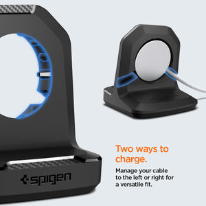 Left or right cable routing options on the Rugged Armor charging stand