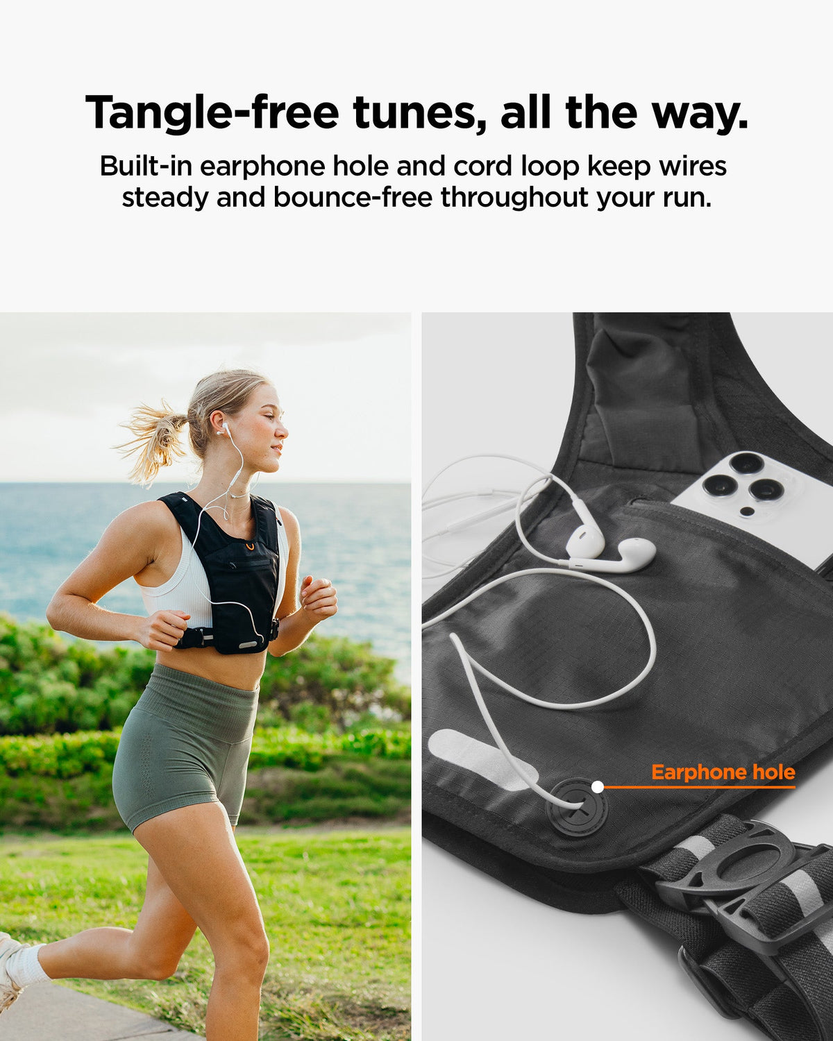 Spigen Running Vest – Dynamic Shield A720 — Black L–XL, fit, construction or use view 25