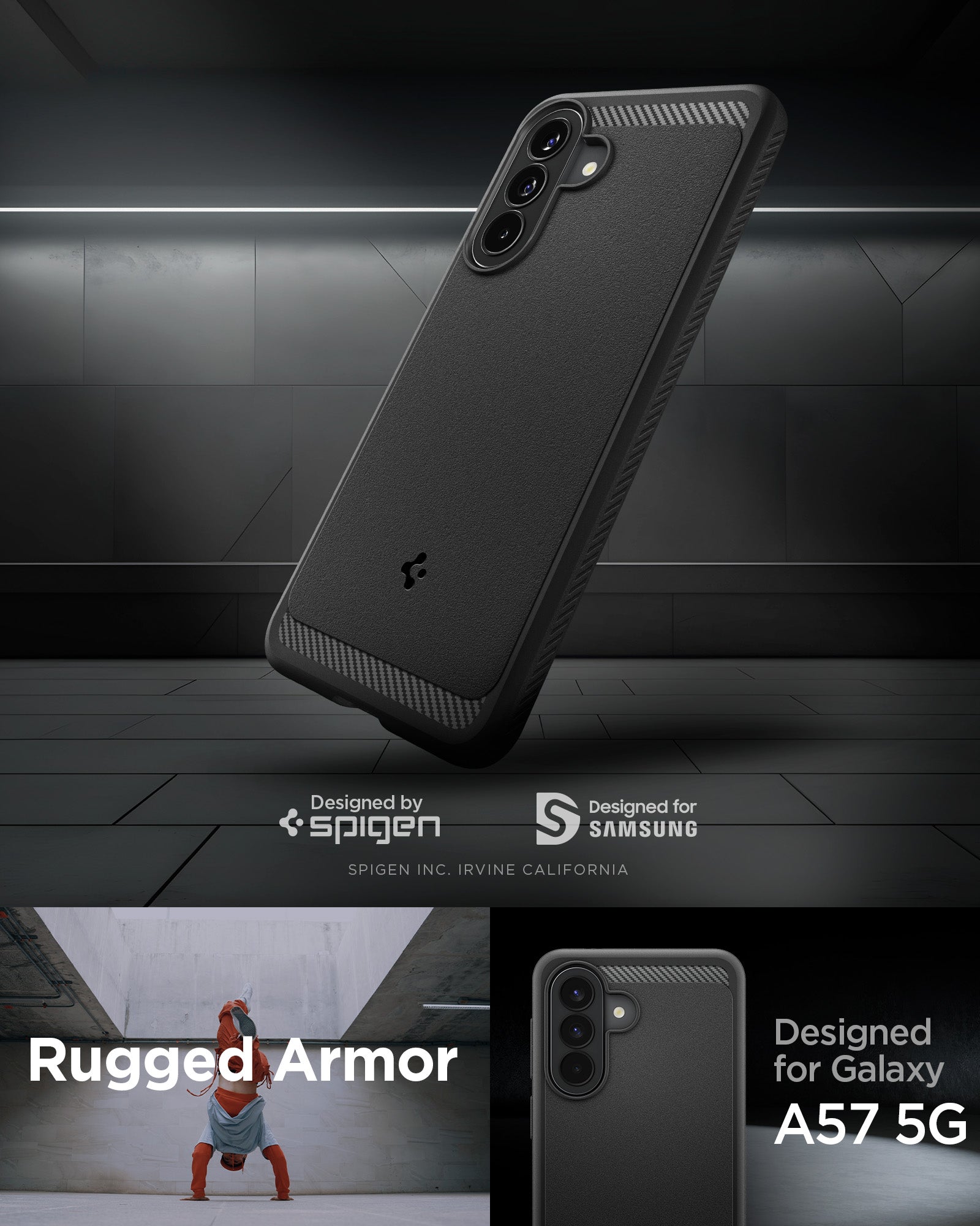 Spigen Galaxy A57 5G Case Rugged Armor view 13