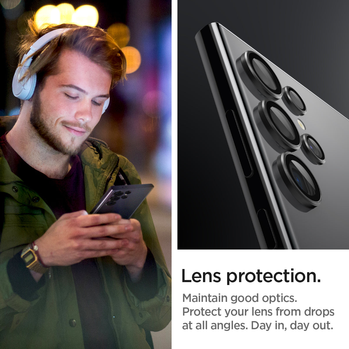 Spigen Galaxy S24 Ultra Lens Protector Optik Pro EZ Fit (2 Pack) view 7