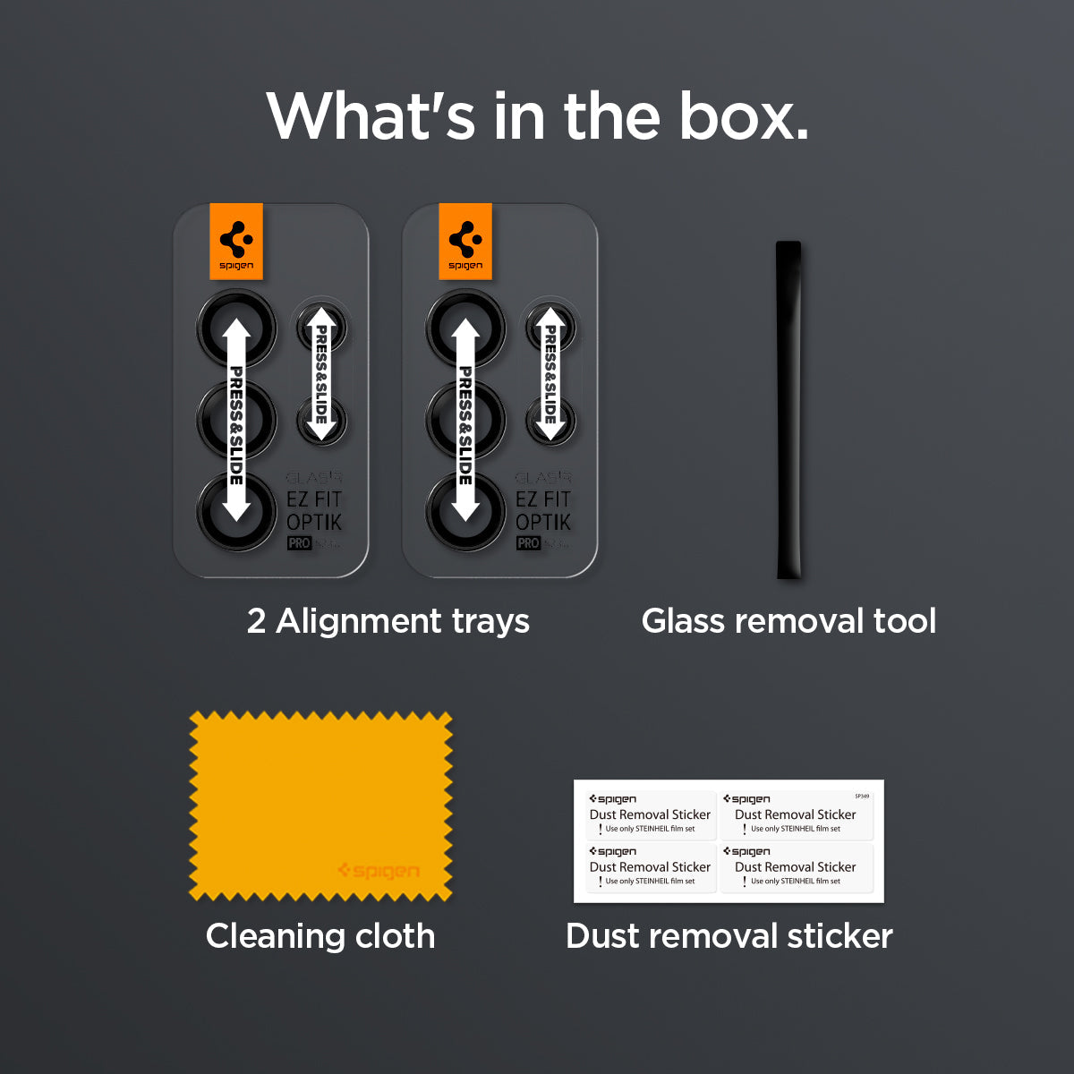 Spigen Galaxy S24 Ultra Lens Protector Optik Pro EZ Fit (2 Pack) view 11