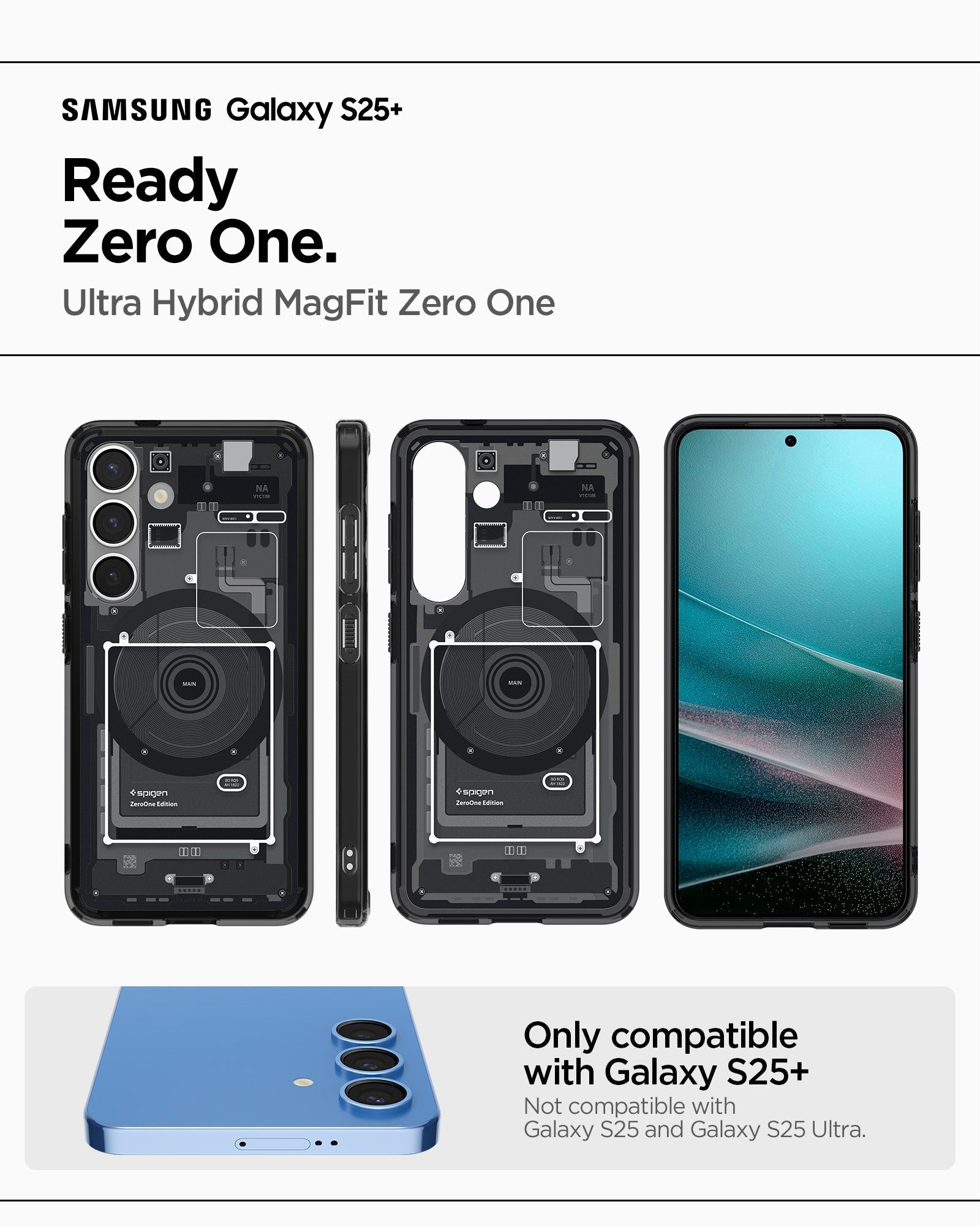 Spigen Galaxy S25 Plus Case Ultra Hybrid MagFit Zero One view 11