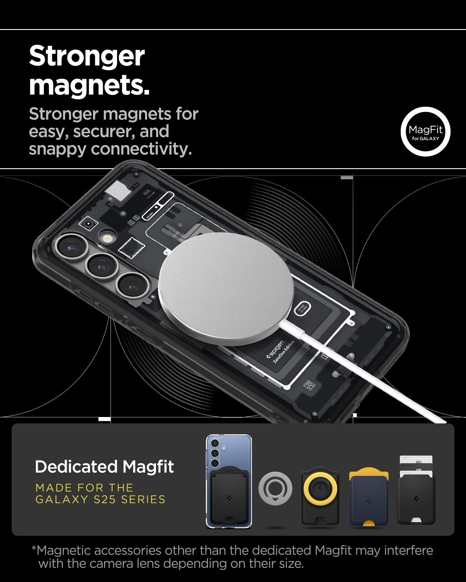 Spigen Galaxy S25 Plus Case Ultra Hybrid MagFit Zero One view 15