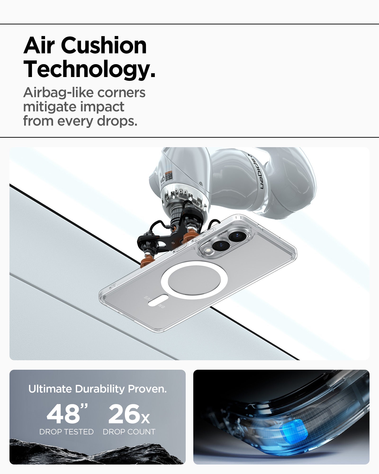 Spigen Galaxy S25 Edge Case Ultra Hybrid (MagFit) view 4