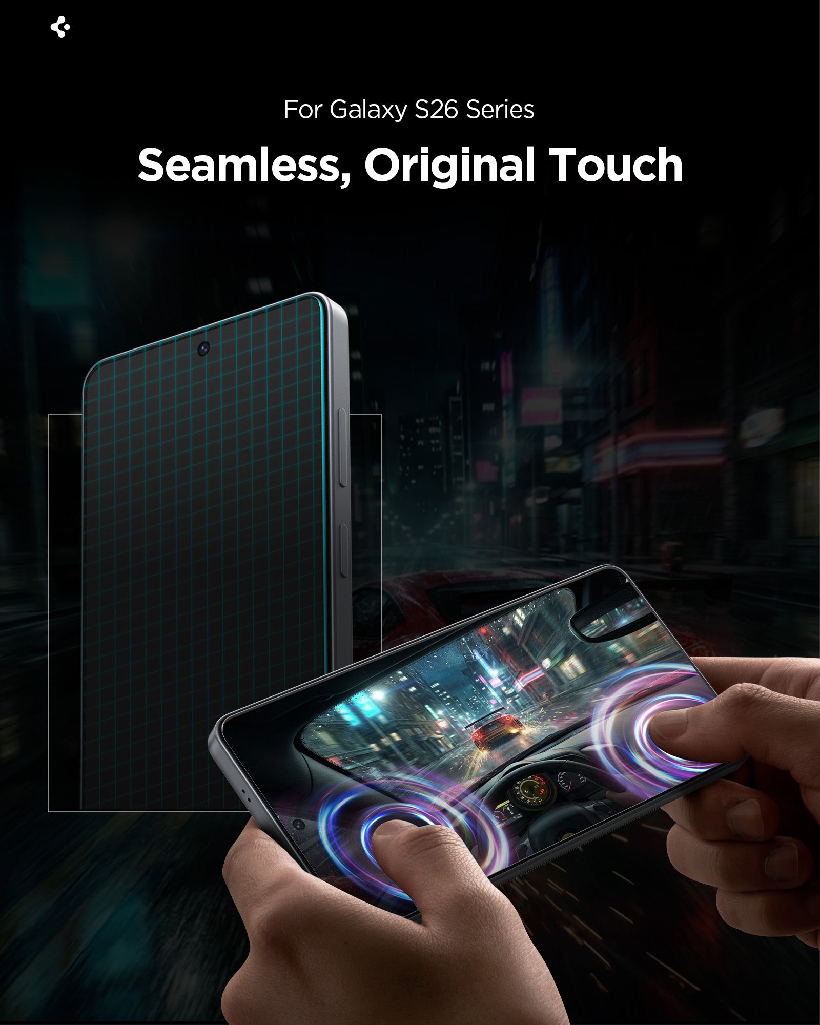 Spigen Galaxy S26 Screen Protector GLAS.tR EZ Fit Pro HD (2 Pack) view 9