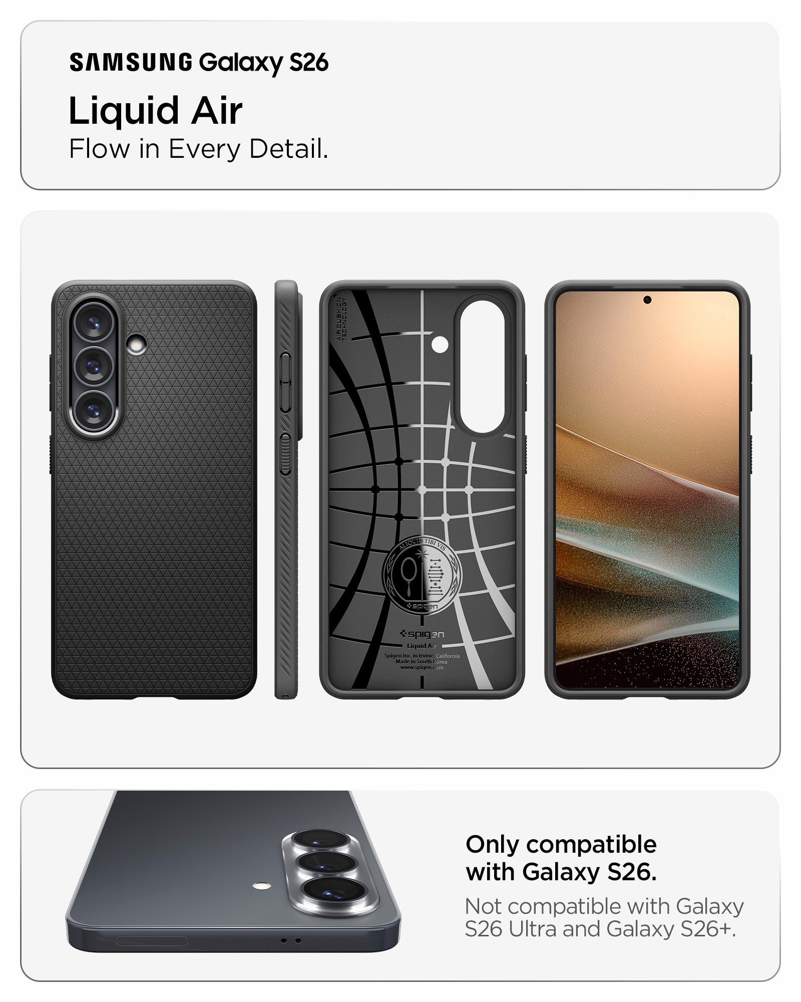 Spigen Galaxy S26 Case Liquid Air view 16