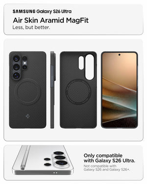 Spigen Galaxy S26 Ultra Case – Air Skin Aramid MagFit – Black – fit and compatibility guide