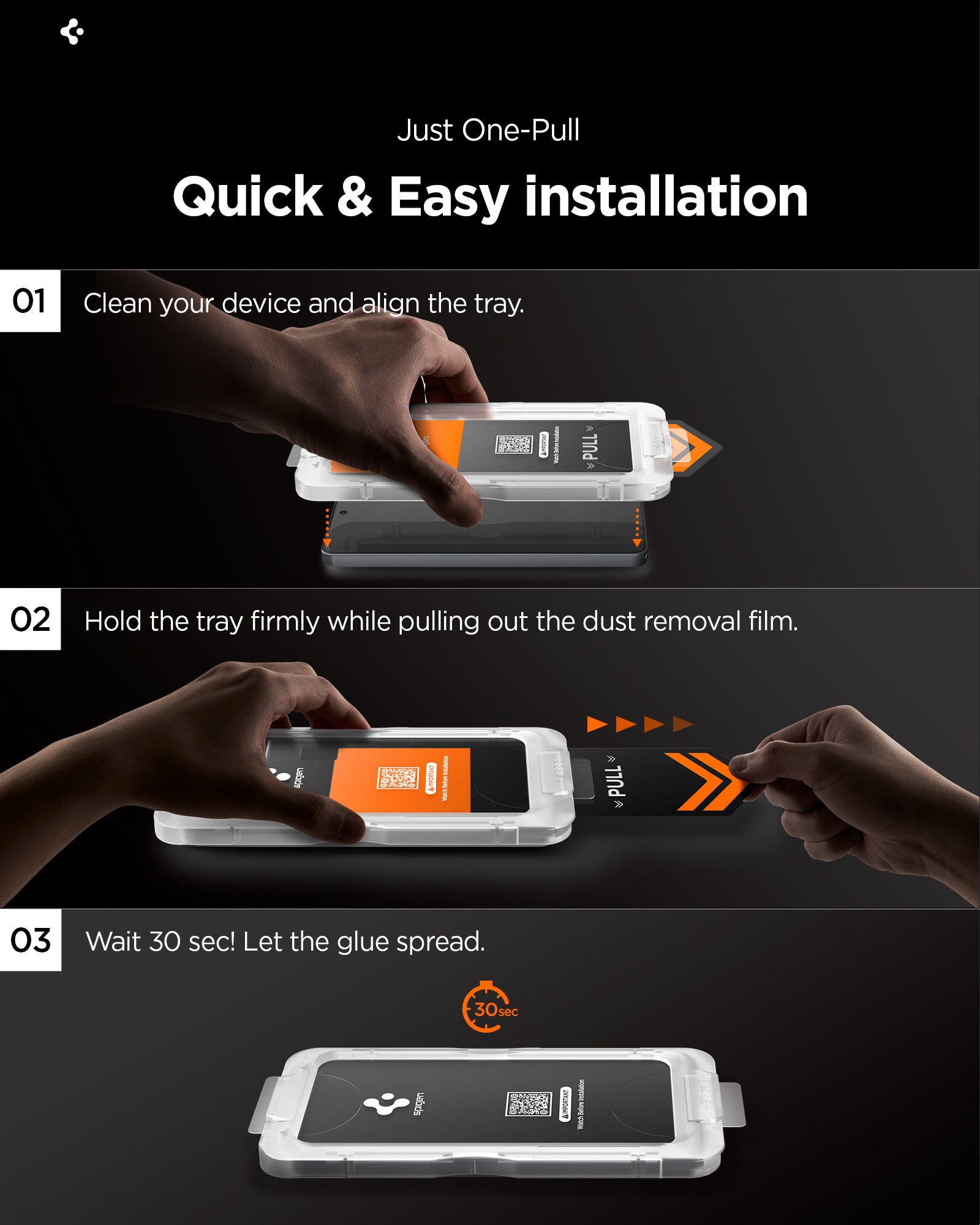 Spigen Galaxy S26 Ultra Screen Protector GLAS.tR EZ Fit Pro HD (2 Pack) view 5
