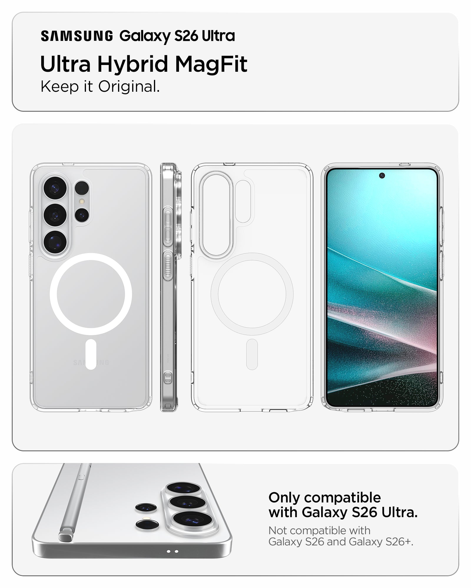Spigen Galaxy S26 Ultra Case Ultra Hybrid (MagFit) view 15