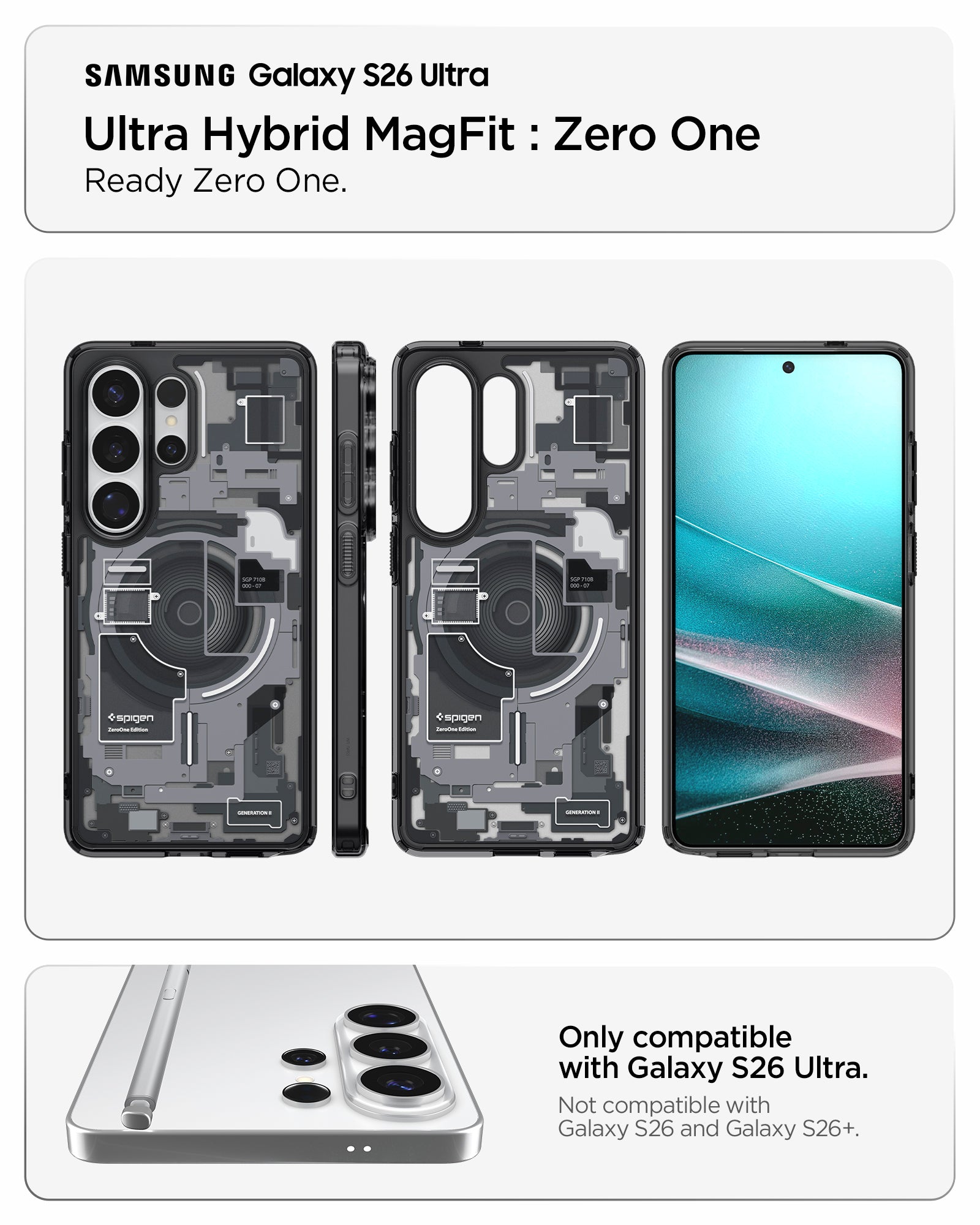 Spigen Galaxy S26 Ultra Case Ultra Hybrid Zero One (MagFit) view 16