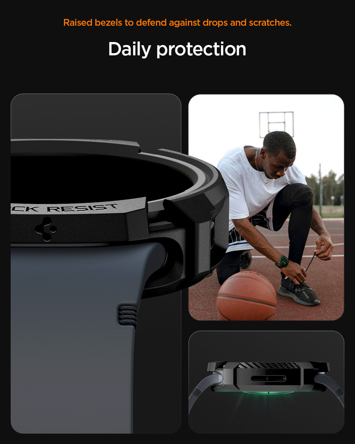 Spigen Galaxy Watch 8 (44mm) Case Rugged Armor view 15