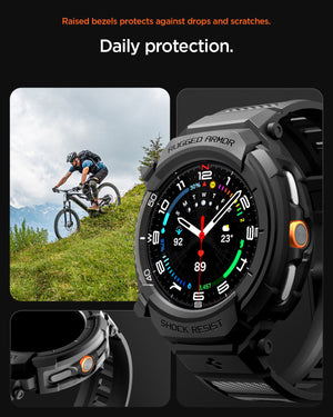 Spigen Galaxy Watch 8 Classic (46mm) Case + Case Rugged Armor Pro view 15