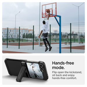 Spigen Galaxy Z Flip 7 FE / Z Flip 6 Case – Tough Armor Pro (MagFit) — Black, fit, construction or use view 19