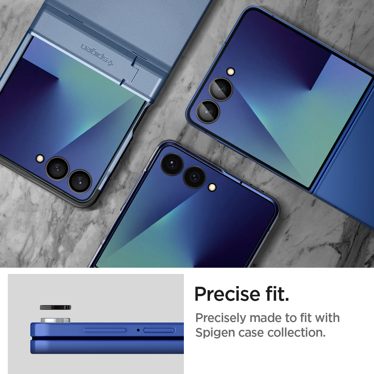 Spigen Galaxy Z Flip 7 Lens Protector Optik Pro EZ Fit (2 Pack) view 11