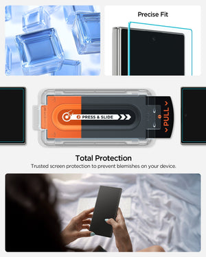 Spigen Galaxy Z Fold 7 Screen Protector GLAS.tR EZ Fit Pro HD (2 Pack) view 5