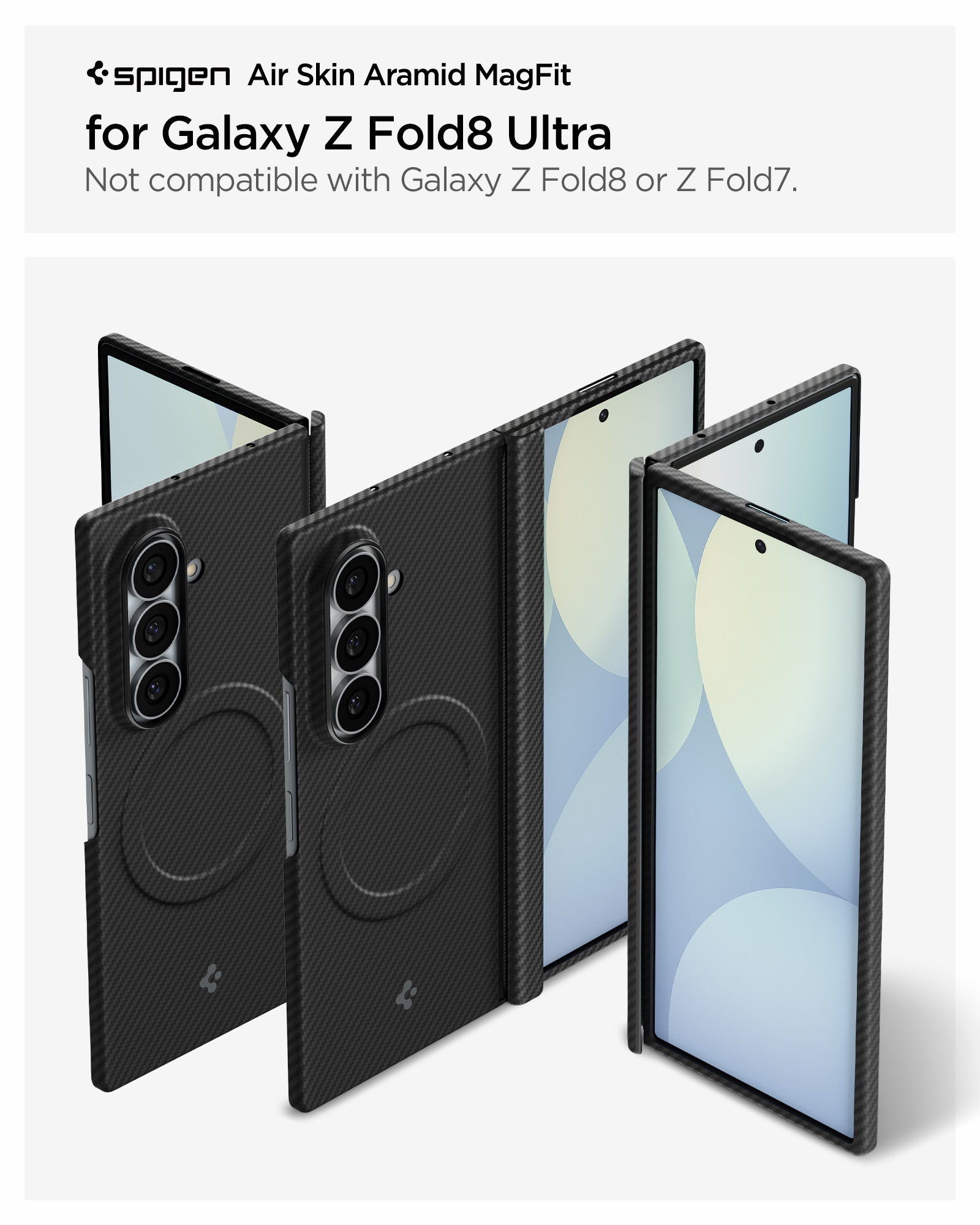 Spigen Galaxy Z Fold 8 Ultra Case Air Skin Aramid MagFit