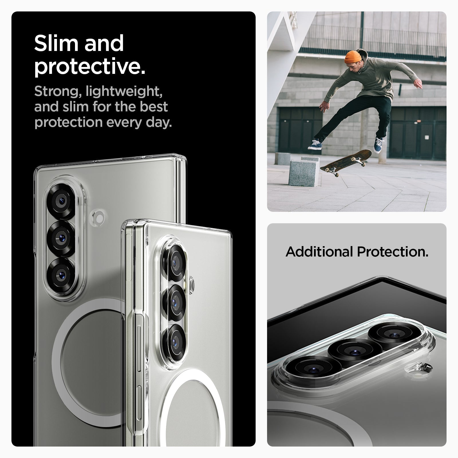Spigen Galaxy Z Fold 7 Case Air Skin (MagFit) view 5